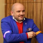 06.02.2020 Kielce. Zarząd województwa promuje noszenie odblasków. Na zdjęciu: Mariusz Gosek - członek zarządu województwa / Urząd Marszałkowski Województwa Świętokrzyskiego