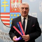 06.02.2020 Kielce. Zarząd województwa promuje noszenie odblasków. Na zdjęciu: marszałek Andrzej Bętkowski / Urząd Marszałkowski Województwa Świętokrzyskiego