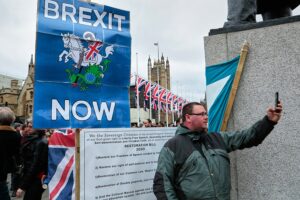 31.01.2020. Londyn. Demonstracje pro i antybrexitowe / Włodzimierz Batog