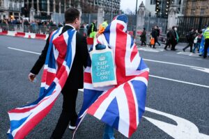 31.01.2020. Londyn. Demonstracje pro i antybrexitowe / Włodzimierz Batog