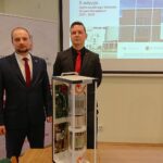 06.02.2020. Kielce. Rozstrzygnięcie X konkursu Student-Wynalazca. Na zdjęciu (od lewej): Karol Fatyga – Politechnika Lubelska, Łukasz Kwaśny – Politechnika Lubelska / Daniel Lenart / Radio Kielce