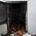 11.02.2020. Kornica. Zakład drzewny przy ulicy Przemysłowej, w którym wybuchł pożar / Magdalena Galas-Klusek / Radio Kielce