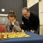 05.02.2020 Kielce. Turniej szachowy w Radiu Kielce. Na zdjęciu (po prawej): Janusz Knap - prezes Radia Kielce / Piotr Kwaśniewski / Radio Kielce