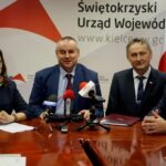 06.02.2020. Kielce. Konferencja wojewody i wiceministra rodziny, pracy i polityki społecznej. Na zdjęciu (od lewej): Agata Wojtyszek - poseł PiS,