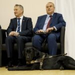 06.02.2020. Kielce. Wręczenie promes z programu „Maluch+”. Na zdjęciu (od lewej): Agata Wojtyszek - poseł PiS, Zbigniew Koniusz - wojewoda świętokrzyski i Paweł Wdówik - wiceminister rodziny, pracy i polityki społecznej / Piotr Kwaśniewski / Radio Kielce