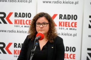 09.02.2020 Kielce. Studio Polityczne. Na zdjęciu: Julia Polakowska - Konfederacja / Karol Żak / Radio Kielce
