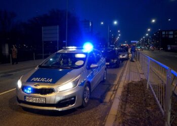 09.02.2020. Kielce. Kolizja na alei IX Wieków Kielc / Piotr Kwaśniewski / Radio Kielce