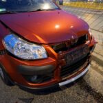 09.02.2020. Kielce. Kolizja na alei IX Wieków Kielc / Piotr Kwaśniewski / Radio Kielce