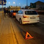 09.02.2020. Kielce. Kolizja na alei IX Wieków Kielc / Piotr Kwaśniewski / Radio Kielce