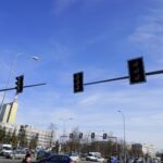 19.02.2020. Kielce. Awaria sygnalizacji świetlnej na alei IX Wieków Kielc / Piotr Kwaśniewski / Radio Kielce