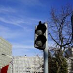 19.02.2020. Kielce. Awaria sygnalizacji świetlnej na alei IX Wieków Kielc / Piotr Kwaśniewski / Radio Kielce