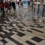 03.02.2020 Kielce. Awaria rury wodociągowej w Galerii Korona / Michał Kita / Radio Kielce