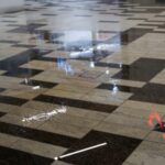 03.02.2020 Kielce. Awaria rury wodociągowej w Galerii Korona / Michał Kita / Radio Kielce