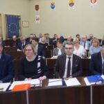 20.02.2020. Kielce. Sesja Rady Miasta Kielce. Na zdjęciu (od lewej): Bogdan Wenta - prezydent Kielc, Bożena Szczypiór - zastępca prezydenta Kielc,  Marcin Różycki - zastępca prezydenta Kielc i Arkadiusz Kubiec - zastępca prezydenta Kielc / Michał Kita / Radio Kielce