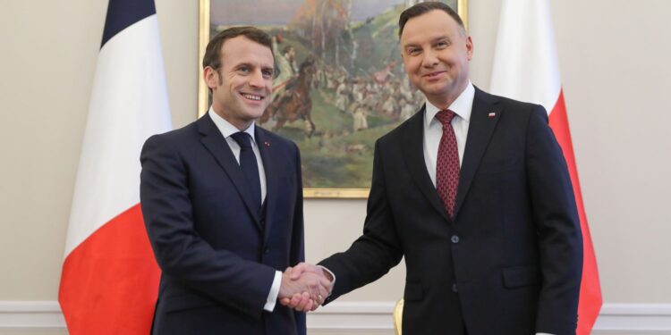 Prezydent RP Andrzej Duda i prezydent Francji Emmanuel Macron / Jakub Szymczuk / KPRP