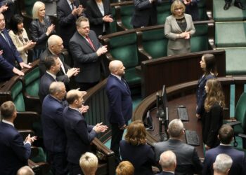 12.02.2020. Warszawa. Mariusz Gosek z Solidarnej Polski złożył poselskie ślubowanie / twitter.com/KancelariaSejmu