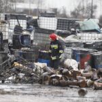 11.02.2020 Nowiny. Pożar składowiska odpadów / Jarosław Kubalski / Radio Kielce