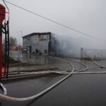 10.02.2020. Kornica. Pożar zakładu drzewnego przy ulicy Przemysłowej / Jarosław Kubalski