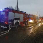 10.02.2020. Kornica. Pożar zakładu drzewnego przy ulicy Przemysłowej / Jarosław Kubalski