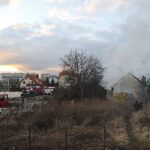 20.02.2020. Kielce. Pożar pustostanu przy ul. Zapłotek / Jarosław Kubalski / Radio Kielce