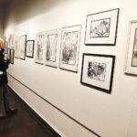 19.02.2020. Kielce. Wystawa prac Józefa Grzegorza Michałka „Poza kreską" w Galerii Sztuki Współczesnej Pałacyku T. Zielińskiego w Kielcach / Jarosław Kubalski / Radio Kielce