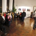 19.02.2020. Kielce. Wystawa prac Józefa Grzegorza Michałka „Poza kreską" w Galerii Sztuki Współczesnej Pałacyku T. Zielińskiego w Kielcach / Jarosław Kubalski / Radio Kielce