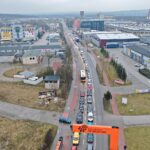 14.02.2020. Kielce. Zablokowany buspas na ul. Olszewskiego / Jarosław Kubalski / Radio Kielce