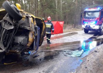 17.02.2020 Mokra gmina Stąporków. Śmiertelny wypadek / PSP Końskie