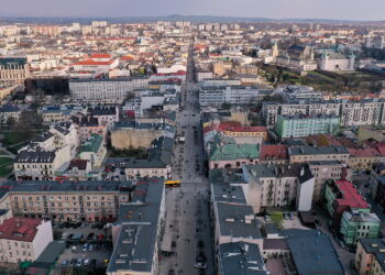 05.04.2019 Kielce. Widok. Ulica Sienkiewicza / Jarosław Kubalski / Radio Kielce