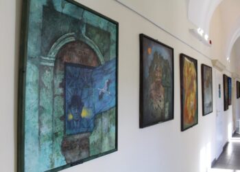 08.02.2020 Pińczów. Wystawa malarstwa Dariusza Stelmacha w Pińczowskim Samorządowym Centrum Kultury / Marta Gajda / Radio Kielce