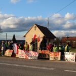 27.02.2020 Sielec Biskupi. Protest przeciwko planom budowy biogazowni / Marta Gajda / Radio Kielce