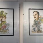 02.02.2020. Sandomierz. Wystawa „100-lecie niepodległości Polski w ilustracji 1918-2018” / Grażyna Szlęzak-Wójcik / Radio Kielce