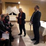 06.02.2020 Sandomierz. Spotkanie powiatowych struktur PiS. Na zdjęciu (od lewej): poseł Krzysztof Lipiec i poseł Marek Kwitek / Grażyna Szlęzak-Wójcik / Radio Kielce
