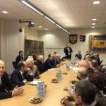 11.02.2020 Sandomierz. Spotkanie w sprawie wałów / Grażyna Szlęzak-Wójcik / Radio Kielce