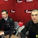 18.02.2020 Sandomierz. Od lewej: starszy kapitan Andrzej Włodarczyk - zastępca komendanta powiatowego PSP w Sandomierzu i starszy strażak Damian Noga z PSP w Sandomierzu / Grażyna Szlęzak-Wójcik / Radio Kielce