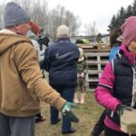 23.02.2020. Sandomierz. Budowa wybiegu dla psów ze schroniska / Grażyna-Szlęzak-Wójcik / Radio Kielce