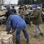 23.02.2020. Sandomierz. Budowa wybiegu dla psów ze schroniska / Grażyna-Szlęzak-Wójcik / Radio Kielce