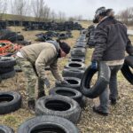 23.02.2020. Sandomierz. Budowa wybiegu dla psów ze schroniska / Grażyna-Szlęzak-Wójcik / Radio Kielce