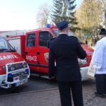 09.02.2020. Iwaniska. Uroczystość przekazania samochodów dla OSP w Iwaniskach i OSP w Kamieńcu / Emilia Sitarska / Radio Kielce