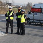 09.02.2020 Górno. Kontrola drogowa. Policja / Jarosław Kubalski / Radio Kielce