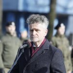 09.02.2020 Kielce. Uroczystości pod pomnikiem Armii Krajowej w 78. rocznicę przemianowania ZWZ w AK. Senator Krzysztof Słoń / Jarosław Kubalski / Radio Kielce