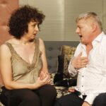 12.02.2020 Kielce. Mała scena KCK. Próba prasowa spektaklu "Prawda" Teatru TeTaTeT. Beata Pszeniczna i Mirosław Bieliński / Jarosław Kubalski / Radio Kielce