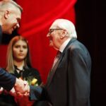 17.02.2020 Kielce. KCK. Nagrody Miasta Kielce. Gala. Prezydent Bogdan Wenta i Janusz Wiśniewski / Jarosław Kubalski / Radio Kielce