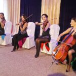 20.02.2020 Wola Morawicka. Kowale - nagrody gospodarcze gminy Morawica. Na zdjęciu (od lewej): dyrektor firmy Termatel Michał Pindral ze Srebrnym Kowalem, prezes Perfekt Sp. z.o.o Zbigniew Bartela ze Złotym Kowalem i właściciel