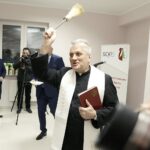 20.02.2020 Strawczynek. Otwarcie wiejskiej świetlicy po remoncie. Ks.Piotr Florczyk / Jarosław Kubalski / Radio Kielce