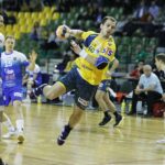 22.02.2020 Kielce. Mecz PGE Vive Kielce - MMTS Kwidzyn. Arciom Karalok / Jarosław Kubalski / Radio Kielce