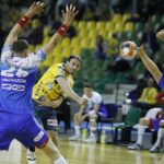 22.02.2020 Kielce. Mecz PGE Vive Kielce - MMTS Kwidzyn. Igor Karacić / Jarosław Kubalski / Radio Kielce