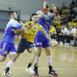 22.02.2020 Kielce. Mecz PGE Vive Kielce - MMTS Kwidzyn. Blaż Janc / Jarosław Kubalski / Radio Kielce