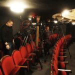 28.02.2020 Kielce. Teatr im. Stefana Żeromskiego. Rejestracja dla TVP Kultura spektaklu „Widnokrąg” Wiesława Myśliwskiego / Jarosław Kubalski / Radio Kielce