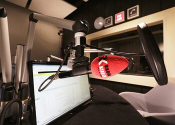 Radio Kielce. Mikrofon / Jarosław Kubalski / Radio Kielce